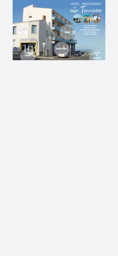 Capture mobile du site actuel : page de bureau réduite, texte et boutons minuscules